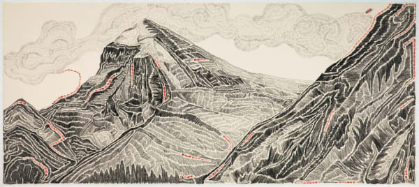 石晉華, 《走筆#110 (繞聖山)》 Pen Walking #110, 2011
