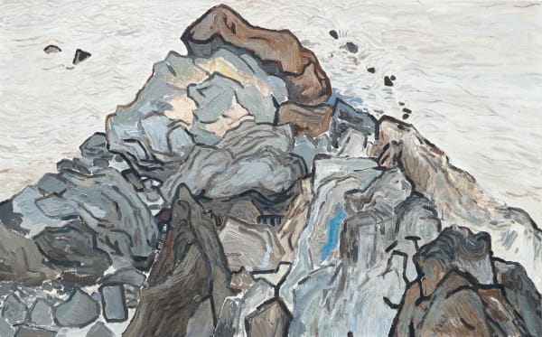 王翔, 《溪石II》 Streamside Rocks II, 2023