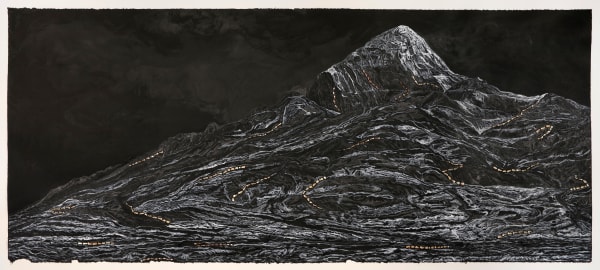 石晉華, 《走筆#183 寂峰靜巒圖》 Pen Walking #183 The Tranquil Peak and Serene Ridges, 2022