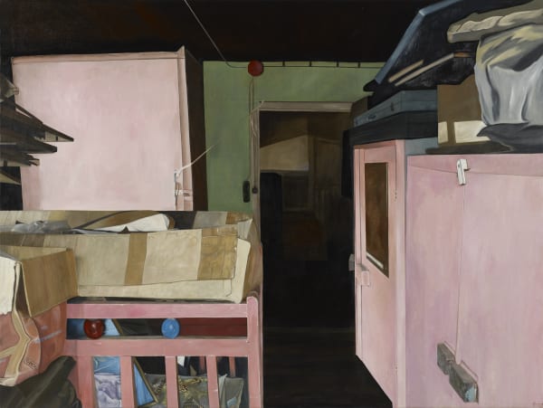 瑪莉娜.克魯斯, 《粉紅嬰兒床與櫃》 Pink Crib and Pink Cabinets, 2017