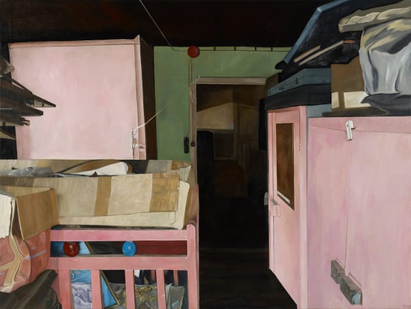 瑪莉娜.克魯斯, 《粉紅嬰兒床與櫃》 Pink Crib and Pink Cabinets, 2017