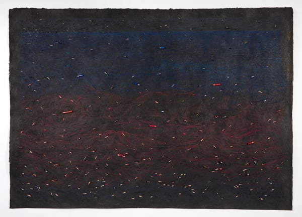 石晉華, 《走筆#182 海四》 Pen Walking #182 Ocean-4, 2020 - 2022