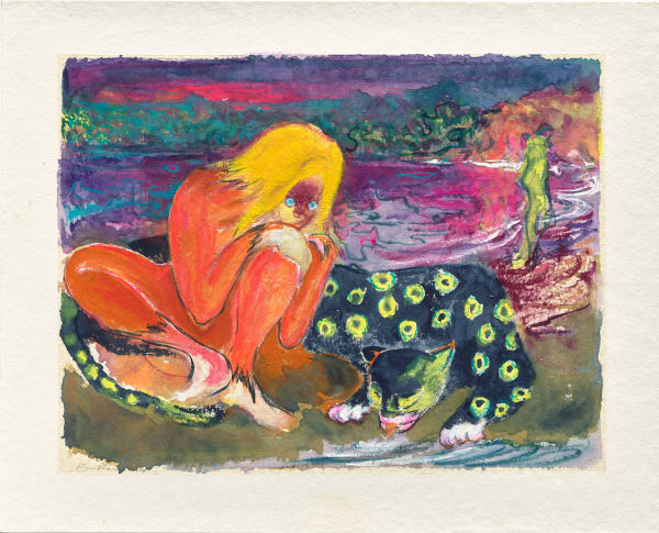 傅饒, 《女孩與豹》 Girl and Leopard, 2023
