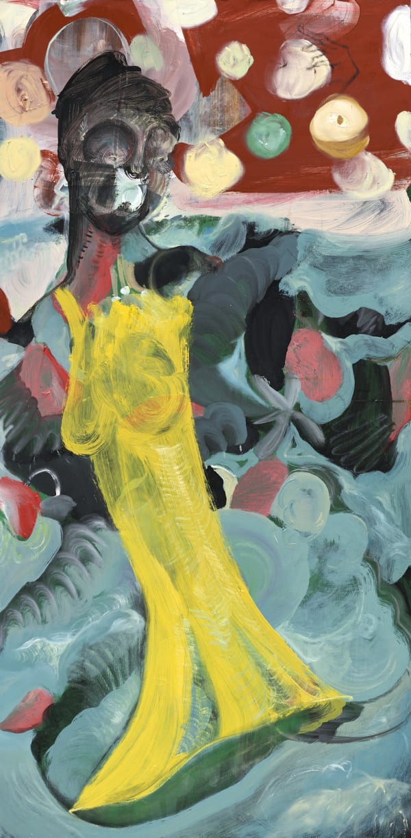 黨若洪, 《摘果,一個黑女孩(深色的)》Fruit Picking, a Dark Skin Girl, 2020