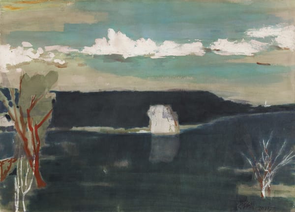 吳增榮, 《墾丁青蛙石遠眺船帆石》 Gazing Sail Rock from Frog Rock of Kenting , 2015