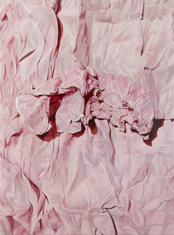 瑪莉娜．克魯斯, 《 感官皺褶與白花》 Sensual Ruffles with White Flowers, 2018