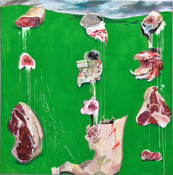 楊立, 《草地上的肉》Meat on the Grass, 2017