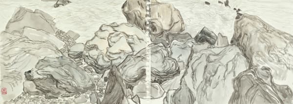 王翔, 《溪石I》 Streamside Rocks I, 2024