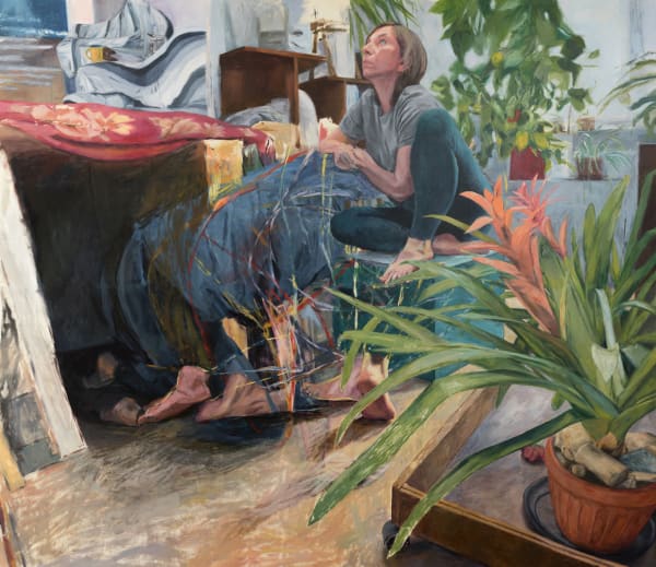 安娜・瑪瑞亞・米庫, 《女人，鷹架 / 地板》 Woman, Scaffolding/ Floor, 2023