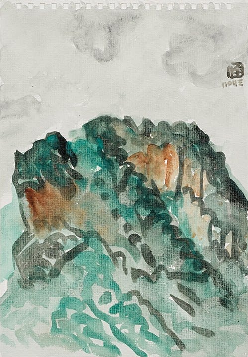 林銓居, 《石綠色的金剛山之三》Mineral Green King Kong Mountain III, 2023