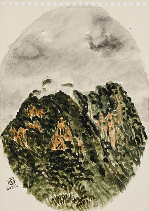 林銓居, 《雲籠金剛山之一》Cloud Shrouded King Kong Mountain I, 2023