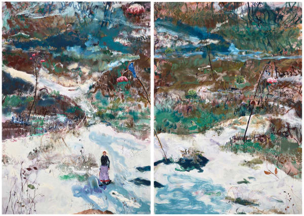伊萬.德.莫伊沙, 《隱沒在空間中的雪丘》 Snowy Hills in Latent Space, 2022