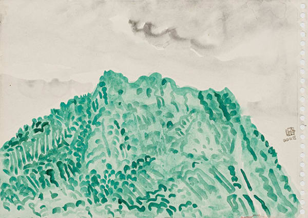 林銓居, 《石綠色的金剛山之一》Mineral Green King Kong Mountain I, 2023