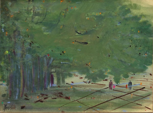 吳增榮, 《大樹下(林惺嶽作品被修改後呈安定狀態)》 Under the Tree, 2017