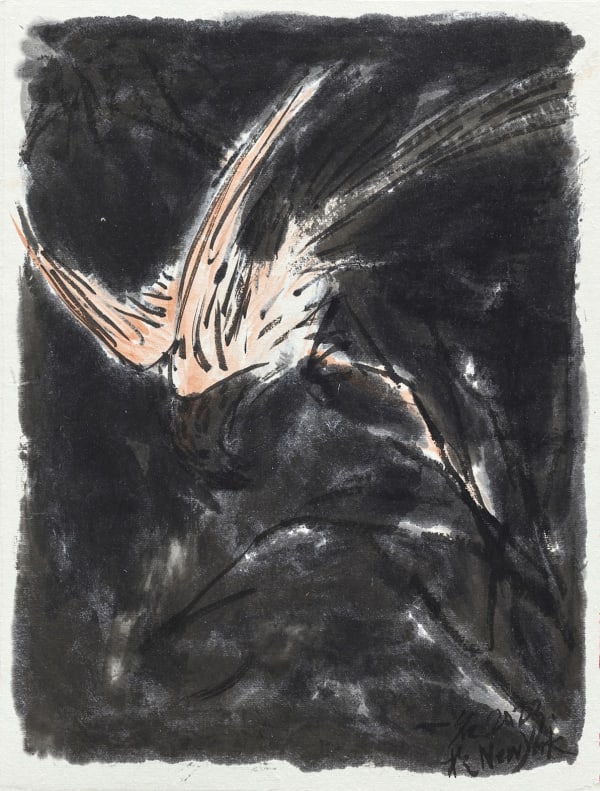 鄔一名, 《花鳥:重複文本 2》Flowers and Birds: Repeated Text 2, 2023