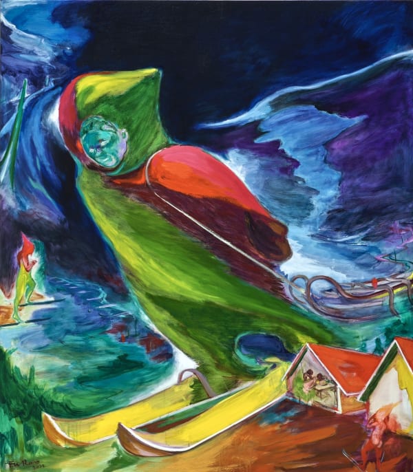 傅饒, 《滑雪的人 I》 Man skiing I, 2022