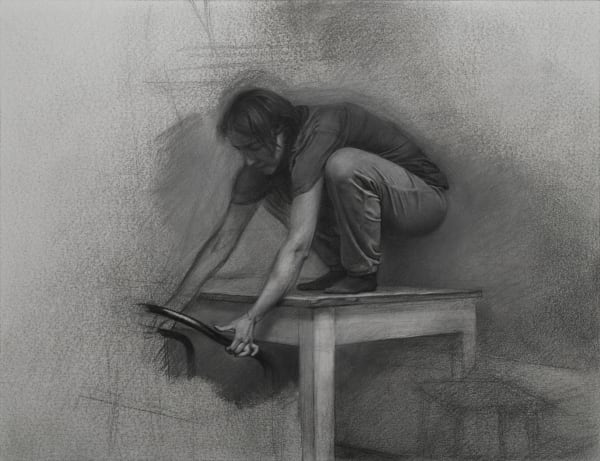 安娜・瑪瑞亞・米庫, 《沒有魔法老師的學徒- 素描2》 The Apprentice with no Sorcerer -Drawing 2, 2017