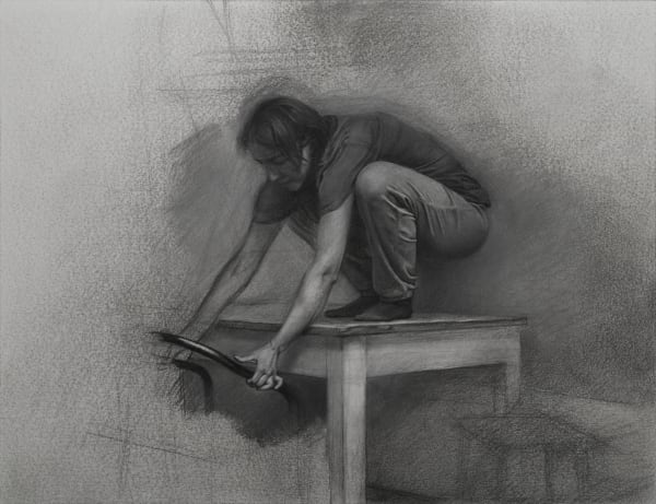 安娜・瑪瑞亞・米庫, 《沒有魔法老師的學徒- 素描2》 The Apprentice with no Sorcerer -Drawing 2, 2017