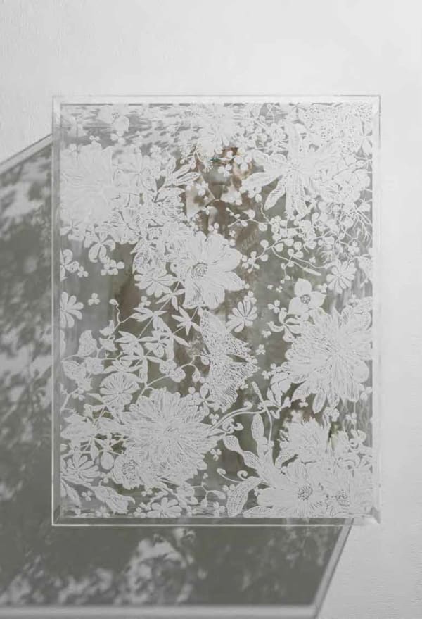 大卷伸嗣, 《迴響- 水晶計畫 白色上衣》 Echoes Crystallization-White Shirt, 2014