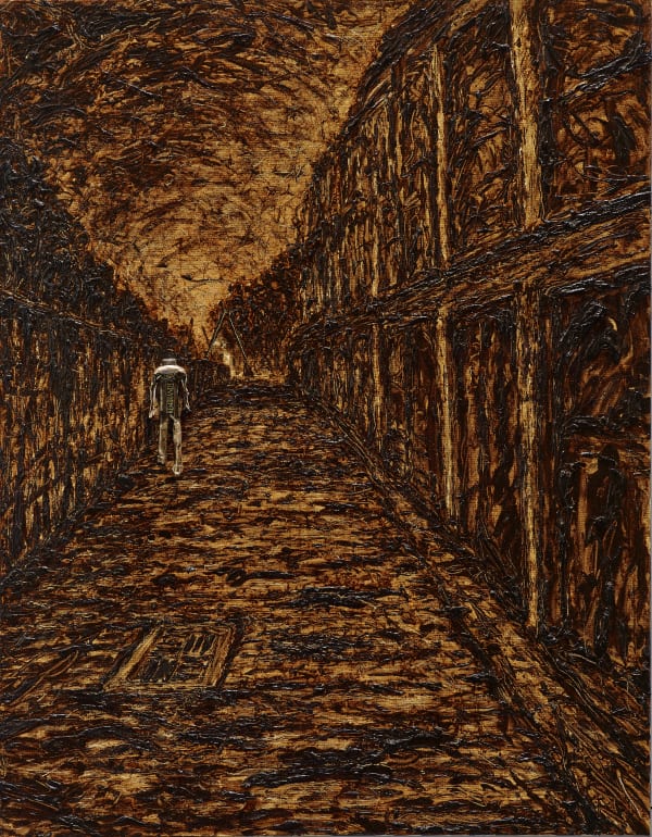 石晉華, 《走在鐵路邊的巷子》 Walking in the Alley Alongside the Railway, 2016