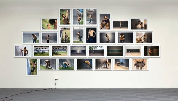 石晉華, 《走鉛筆的人》過程影像 Pencil Walker Image of procedure, 1996-2015