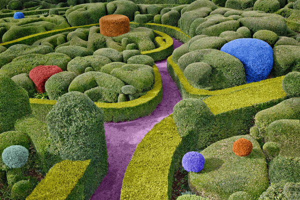 Marco Walker, Topiary Maze, 2020