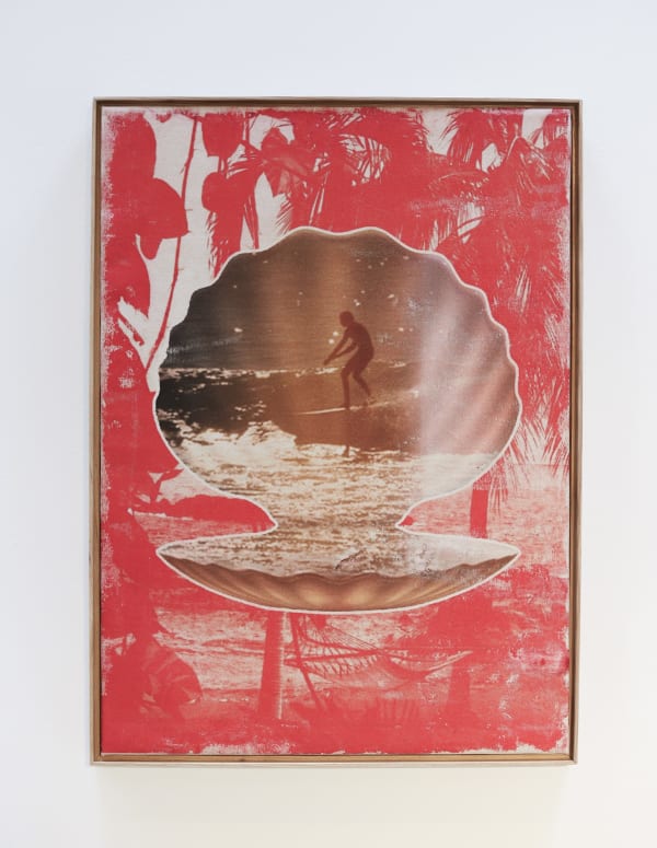 Marco Walker Endless Summer 1, 2023 Collage / Image transfer onto Canvas 76.2 x 101.6 cm 30 x 40 Inches