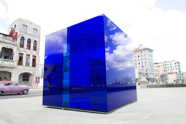 Rachel Valdes, Blue Cube, 2015
