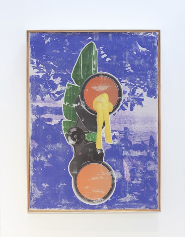 Marco Walker Endless Summer 2, 2023 Collage / Image transfer onto canvas 76.2 x 101.6 cm 30 x 40 Inches