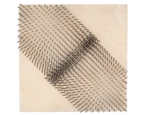 Günther Uecker, Diagonale Struktur V, 1974