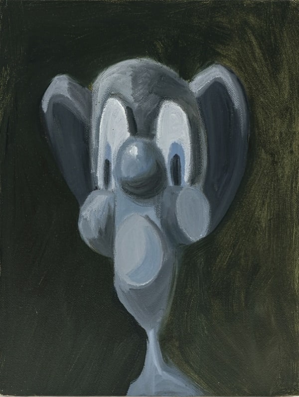 George Condo, Monochromatic Portrait, 1996