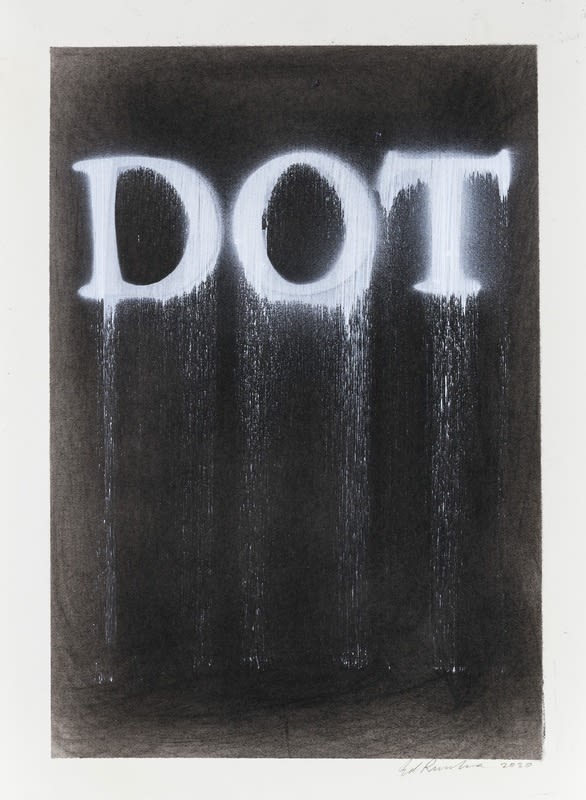 Ed Ruscha, Dot (#4), 2020