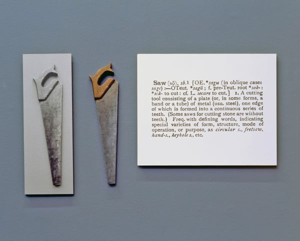 Joseph Kosuth One and Three Saws [Eng.], 1965