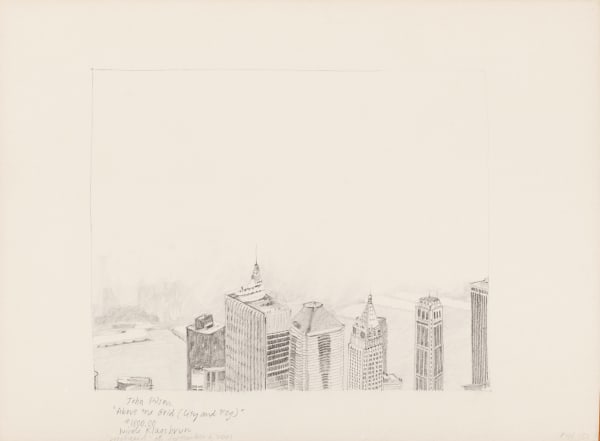 Danica Phelps John Pilson "Above the Grid (City & Fog)" $1,800 Nicole Klagsbrun purchased on September 6, 2001, 2001