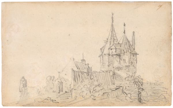 Jan van Goyen (1596 – 1656) A small castle with two towers, 1650