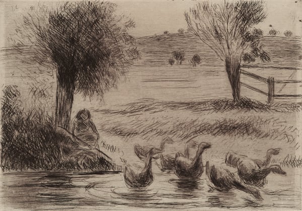 Camille Pissarro (1831-1903) Goose Girl (La Gardeuse d’Oies), 1888