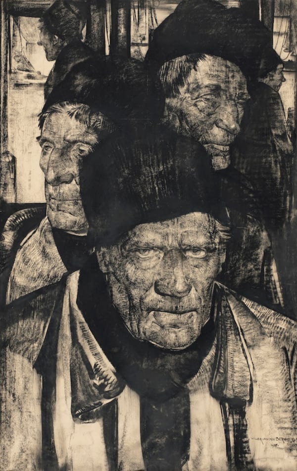 Willem van den Berg (1886-1970) Volendam Fishermen, 1935