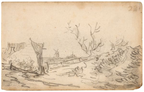 Jan van Goyen (1596 – 1656), Landscape with a windmill in the distance, 1651