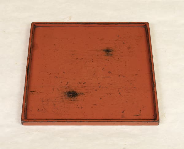 artisan's name unknown, Negoro nuri tray, late 1400s