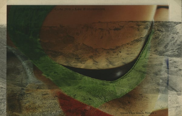 Emi Anrakuji Untitled 24, early 2000s Series: ehagaki Pigment print on an early 20th-century postcard 3 1/2 x 5 3/8 in / 8.9 x 13.8 cm (image) 12 1/2 x 9 1/2 in / 31.8 x 24.1 cm (sheet)