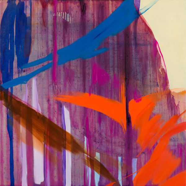 Manika Nagare Your Ears 　耳を見る, 2022 Series: In Between Oil on canvas 72.7 x 72.7 cm 28 5/8 x 28 5/8 in