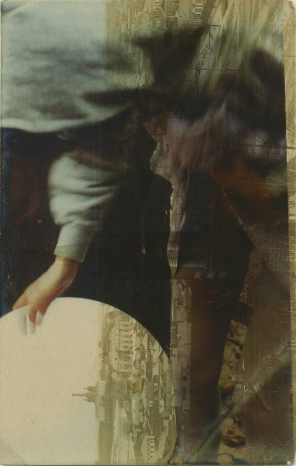 Emi Anrakuji Untitled 6, early 2000s Series: ehagaki Pigment print on a vintage postcard (early part of the 20th century) 5 3/8 x 3 1/2 in / 13.8 x 8.9 cm (image) 12 1/2 x 9 1/2 in / 24.1 x 31.8 cm (sheet)