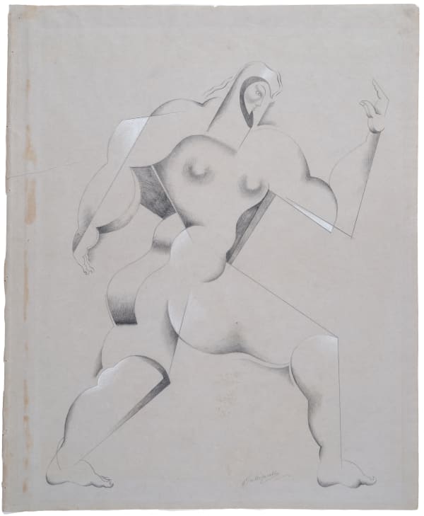 Alexander Archipenko, Title Unknown (Walking), circa 1919