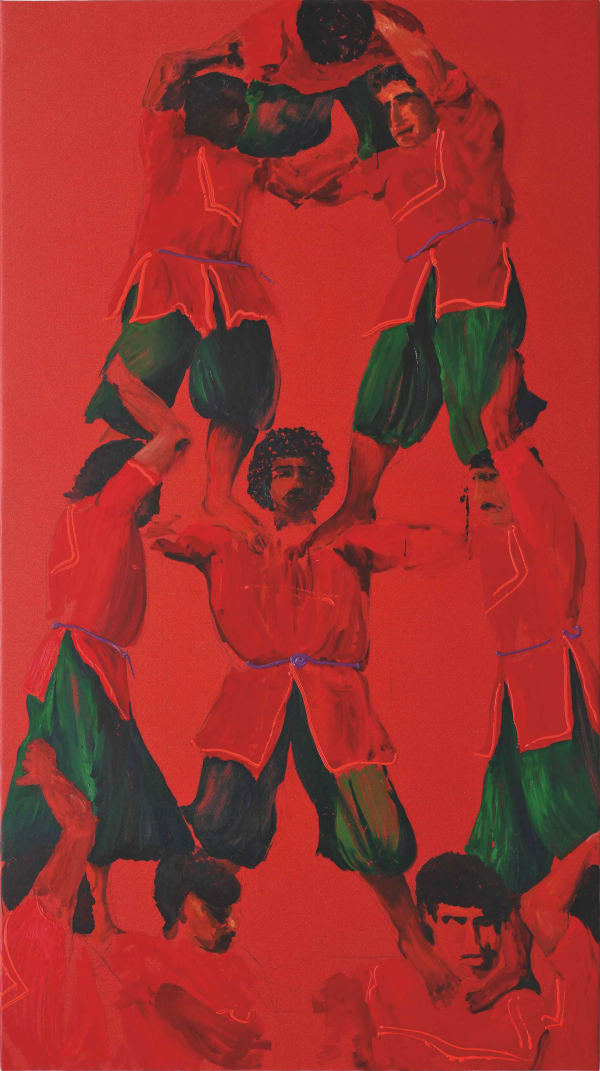 Aldo Mondino, The Builders of Pyramids, 1991