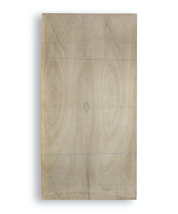 Emilio Prini, Sheet from "Fogli da un taccuino di legno", 1996
