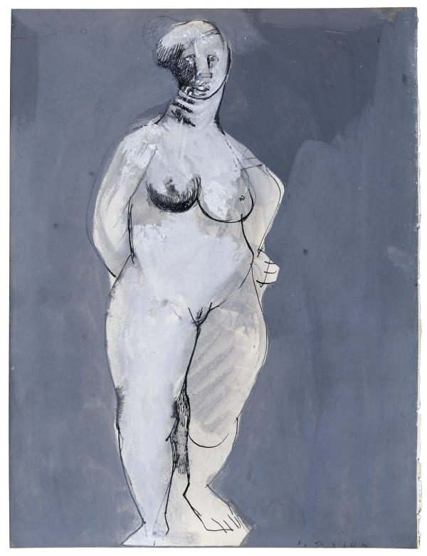 Marino Marini, Nude study, 1948