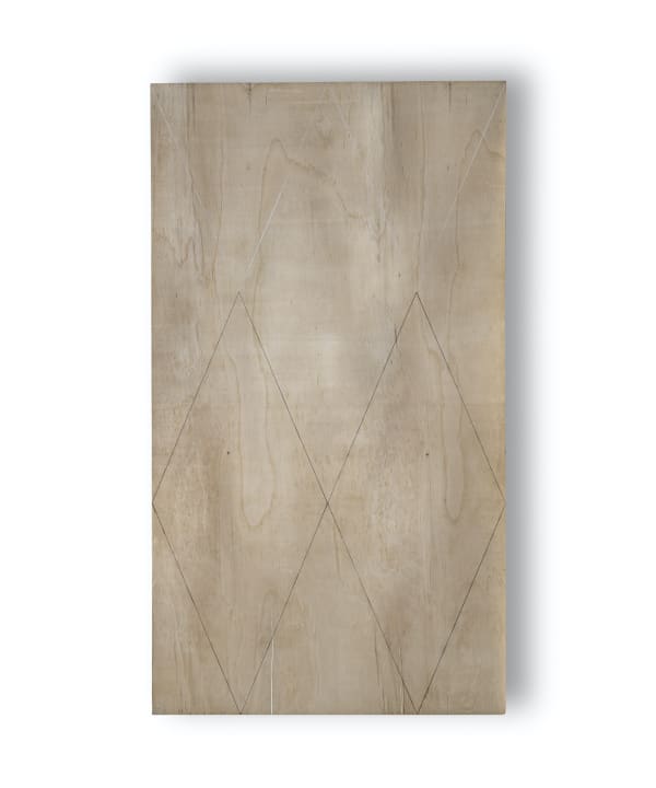 Emilio Prini, Sheet from "Fogli da un taccuino di legno", 1996