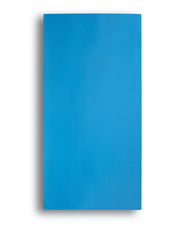 Emilio Prini, Sheet from "Fogli da un taccuino di legno" (Blu Twingo), 1996