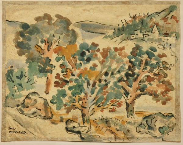 Benode Behari Mukherjee, Rajgir Landscape, 1957