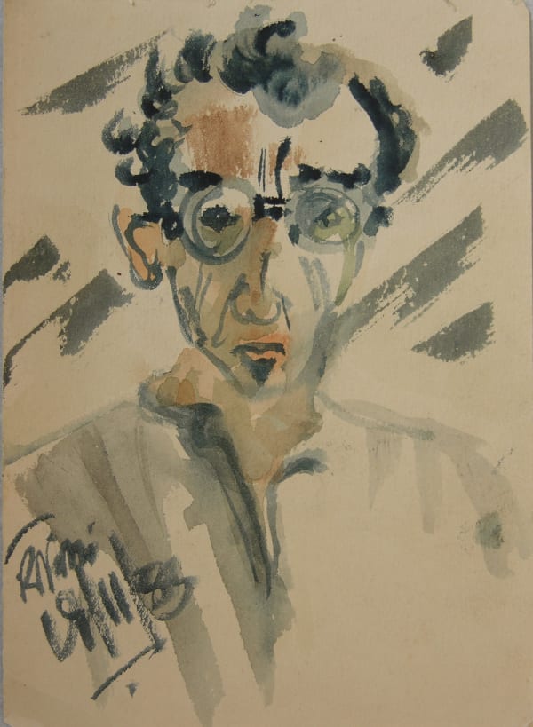 Benode Behari Mukherjee, Self Portrait, 1946-11-17